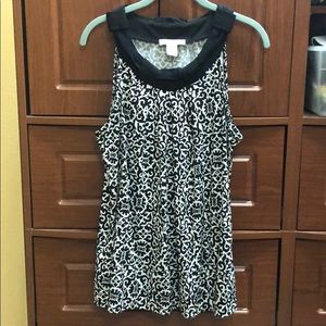 Sleeveless tunic top